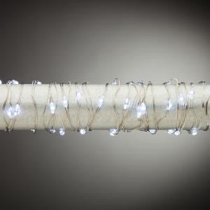 120-Light Outdoor Electric LED Cool White Micro Light String