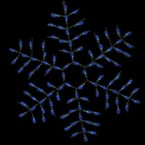 32 in. Pro-Line LED Wire Decor Blue Snowflake