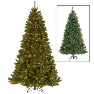 7.5 ft. North Valley Spruce Artificial Christmas Tree with 500 9-Function LED Lights