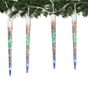 8-Light Color Changing LED Icicle Light String