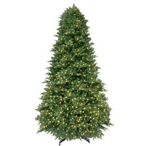 9 ft. Pre-Lit LED Balsam Fir Artificial Christmas Tree with Warm White Lights