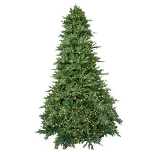 9 ft. Pre-Lit LED Royal Fraser Fir Artificial Christmas Tree with Warm White Lights