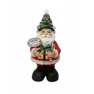 12 in. Christmas Gnome Status with Color Changing LED Lights