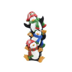 36 in. Penguin Statue with Color Changing LED Lights