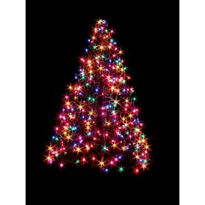 4 ft. Indoor/Outdoor Pre-Lit LED Artificial Christmas Tree with Green Frame and 240 Clear Lights