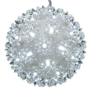 5.5 in. 50-Light LED StayBright Cool White Super Sphere