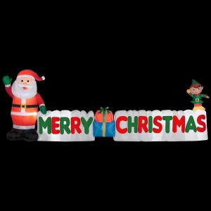 12 ft. Long Inflatable Merry Christmas Sign