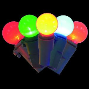 20-Light Multi-Color Battery-Operated Smooth Sphere Ceramic Light Set