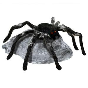 21.65 in. Animated Jumping Spider with Red LED Eyes