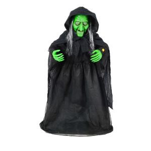 36 in. Animated Halloween Witch with Animated Moving Jaw