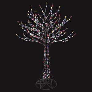 6 ft. LED Deciduous Tree Sculpture with Multi-Color Lights