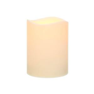 6 in. Wavy-Edge Resin LED Candle with Timer