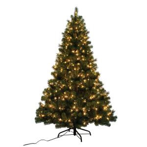 7 ft. Noble Fir Quick-Set Artificial Christmas Tree with 500 Clear Lights