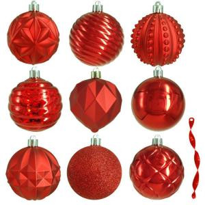 80 mm Assortment Ornament in Red (75-Count)