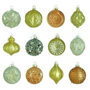 80 mm Holiday Shimmer Assortment Ornament (12-Count)