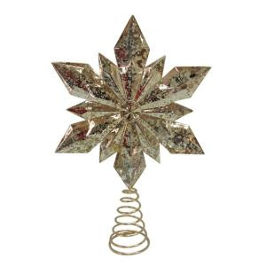 9.5 in. Gold Star Christmas Tree Topper