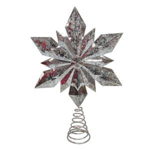 9.5 in. Silver Star Christmas Tree Topper