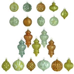 Holiday Shimmer Glass Set Ornament (20-Count)
