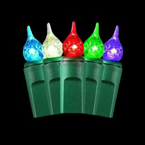 50-Light Warm Multi-Color Small Teardrop Light Set