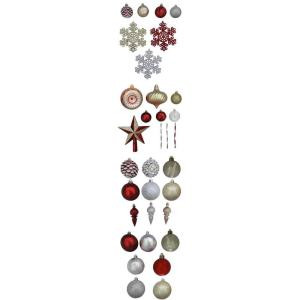 Cranberry Frost Shatter-Resistant Assorted Ornament (100-Pack)