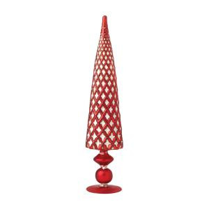 Heirloom 14 in. Red Glass Finial