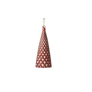 Heirloom 2.5 in. Tree Red Glass Ornament