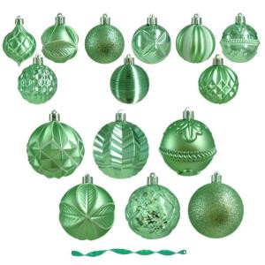 Winter Wishes Ornament Assortment in Mint (75-Count)