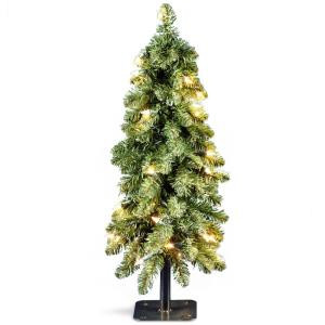 2 ft. Downswept Artificial Christmas Forestree with Clear Lights