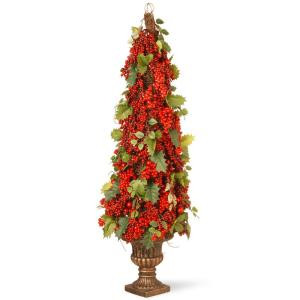 33 in. Holly and Berry Tree