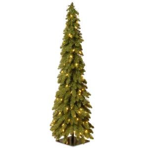 4 ft. Downswept Forestree Artificial Christmas Tree with Clear Lights