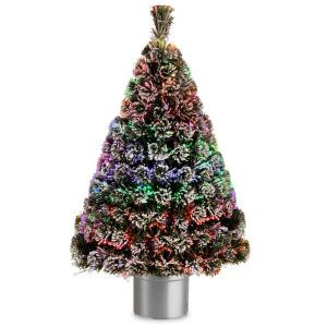 4 ft. Fiber Optic Evergreen Flocked Artificial Christmas Tree
