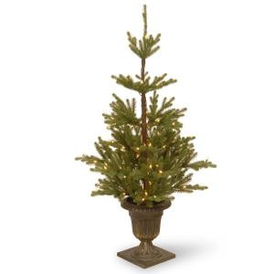 4.5 ft. Imperial Spruce Entrance Artificial Christmas Tree with Clear Lights