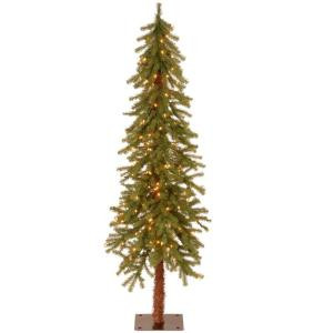 5 ft. Hickory Cedar Artificial Christmas Tree with Clear Lights