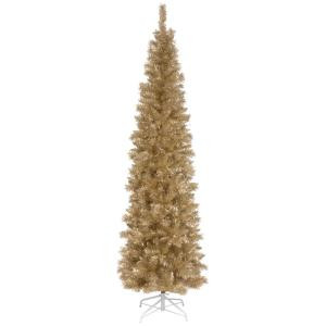 6 ft. Champagne Tinsel Artificial Christmas Tree