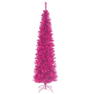 6 ft. Pink Tinsel Artificial Christmas Tree