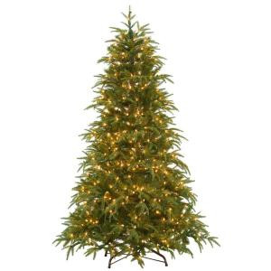 6.5 ft. Feel-Real North Frasier Artificial Christmas Tree with Lights
