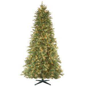 6.5 ft. PowerConnect Tiffany Fir Artificial Christmas Slim Tree with Clear Lights
