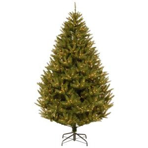 7-1/2 ft. Feel Real California Cedar Medium Hinged Artificial Christmas Tree with 600 Clear Lights