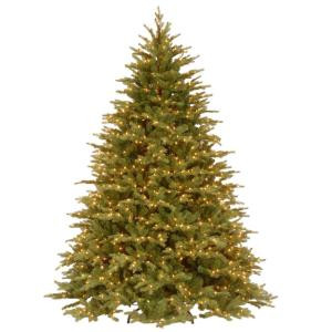 7-1/2 ft. Feel Real Nordic Spruce Hinged Artificial Christmas Tree with 1000 Clear Lights