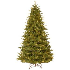 7-1/2 ft. Feel Real Woodward Fir Hinged Artificial Christmas Tree with 750 Clear Lights