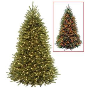 7.5 ft. Dunhill Fir Artificial Christmas Tree with Dual Color LED Lights