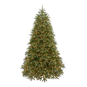 9 ft. Feel Real Jersey Frasier Fir Medium Hinged Artificial Christmas Tree with 1500 Clear Lights