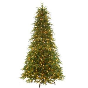 9 ft. Feel-Real Northern Frasier Artificial Christmas Tree with Clear Lights