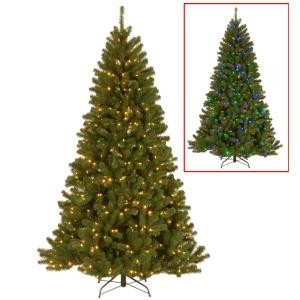 9 ft. PowerConnect North Valley Spruce Artificial Christmas Tree with Dual Color LED Lights