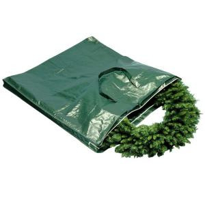 Heavy Duty Wreath and Garland Storage Bag with Handles and Zipper-Fits Up to 4 ft.