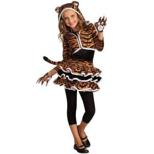 Girls Tigress Hoodie Costume