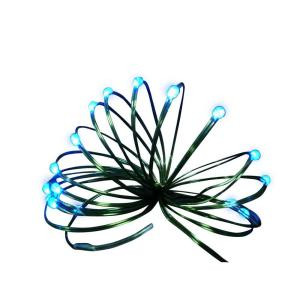 9 ft. 36-Light Battery Operated LED Blue Ultra Slim Wire (Bundle of 2)