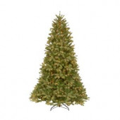 12 ft. FEEL-REAL Downswept Douglas Fir Artificial Christmas Tree with 1200 Clear Lights