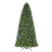 12 ft. Pre-Lit LED Monterey Fir Artificial Christmas Tree with Color Changing Lights
