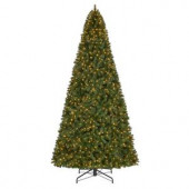 12 ft. Pre-Lit LED Wesley Spruce Artificial Christmas Quick Set Tree x 3854 Tips with 1500 Indoor Warm White Lights